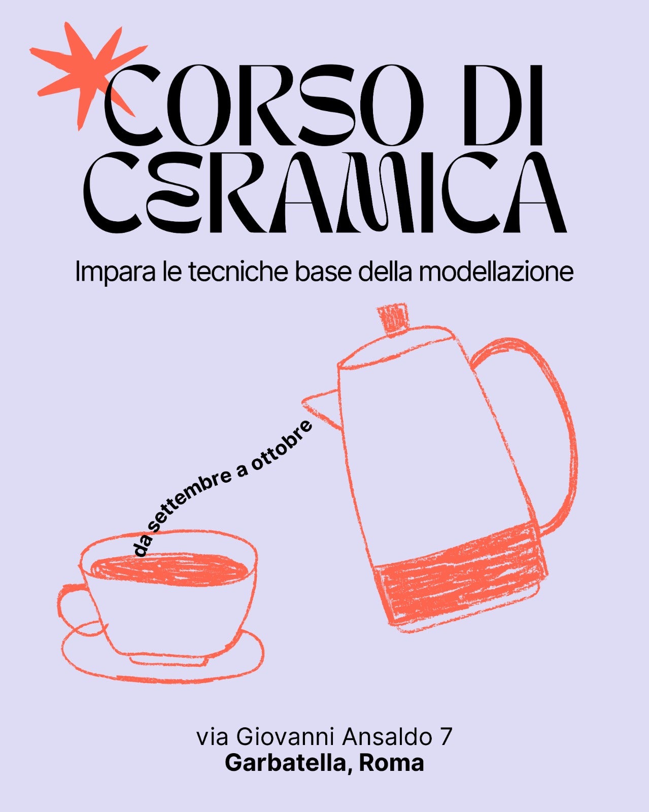 Corso di ceramica Settembre - Ottobre 2025