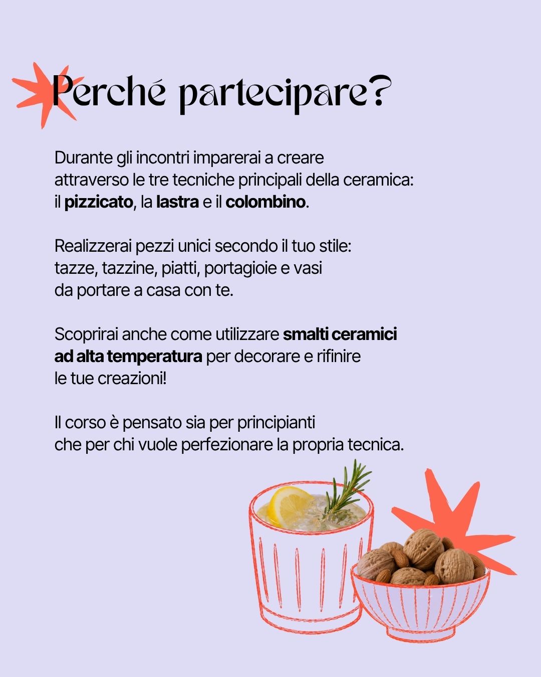 Corso di ceramica Settembre - Ottobre 2026